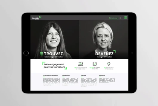 Delville Management : nouvelle identité de marque avec l’agence de branding Curius